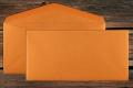 [350609] Briefhüllen DL 110x220 mm Nassklebend Metallic Orange Glow 120 g/qm